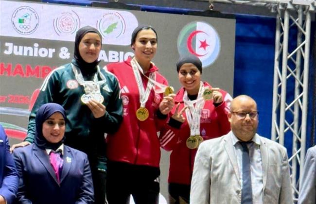 "أميرة إبراهيم" بطلة جامعة طنطا تحصد 3 ذهبيات في رفع الأثقال