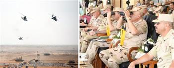 الفريق أشرف سالم يشهد تنفيذ المرحلة الرئيسية للمشروع التكتيكي بجنود بالذخيرة الحية بالجيش الثاني