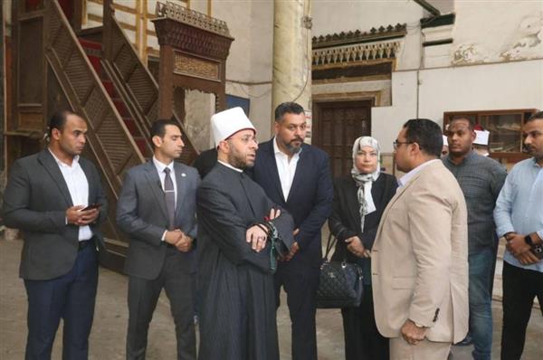 وزير الأوقاف يتفقد مسجد "عبد الوهاب الشعراني" لبدء أعمال الإحلال والتطوير الشامل