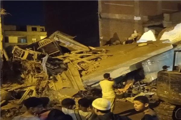 إصابة 6 أشخاص في انهيار منزل بكفر الشيخ