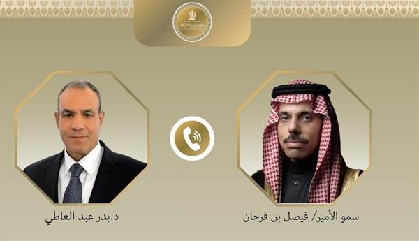 وزير الخارجية يبحث مع نظيره السعودي العلاقات الثنائية وتطورات الأوضاع الإقليمية