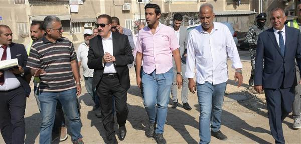 محافظ بورسعيد يتابع تطوير ورفع كفاءة منطقة علي بن أبي طالب