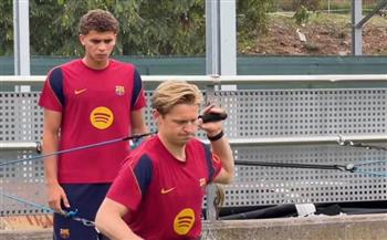   حمزة عبد الكريم يعود لتدريبات برشلونة بعد تألقه مع منتخب مصر