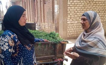   "القومى للمرأة" يختتم حملة طرق الأبواب ببني سويف