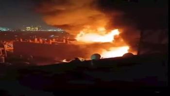   مصرع عامل وإصابة اثنين في حريق مصنع جبس بأبو زنيمة 
