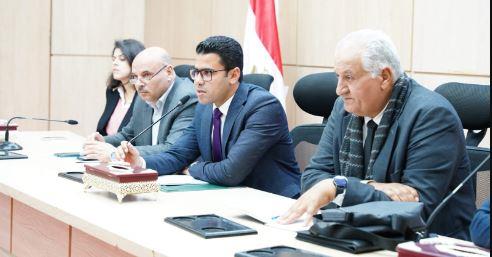 بحث مشروع تحديث المخطط الإستراتيجي العام لمدينة العلمين (زهرة العلمين )