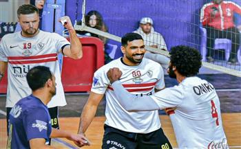 الزمالك يهزم بتروجت في دوري سوبر رجال الطائرة