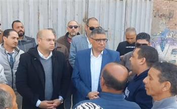   محافظ الجيزة يتفقد جهود تطهير مصرف رشاح أبو عوض بالهرم