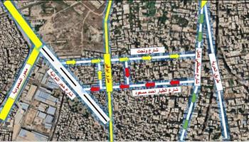 محافظة الإسكندرية تنشر خريطة كاملة لتنظيم الحركة المرورية بمنطقة ونجت