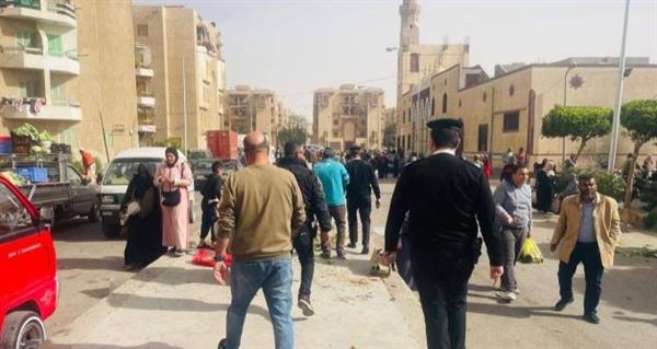 جهاز العبور يلاحق الإشغالات بمحيط المساجد والمناطق الحيوية
