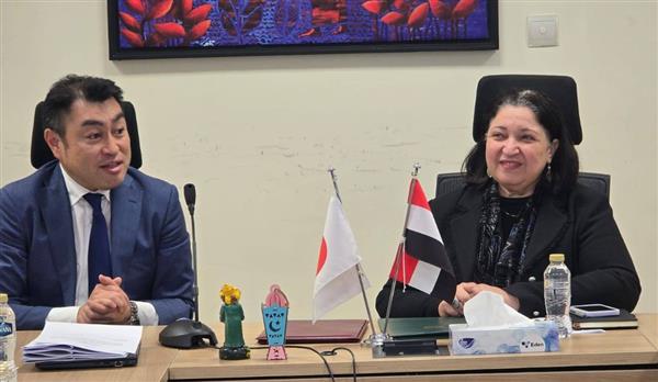 نائبة وزيرة التضامن تستقبل فريق البعثة الاستشارية اليابانية