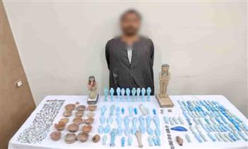   سقوط متهم بحيازة 509 قطع أثرية للتجارة غير المشروعة