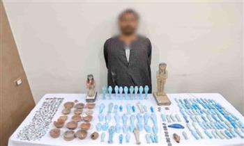 سقوط متهم بحيازة 509 قطع أثرية للتجارة غير المشروعة