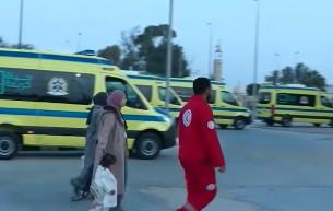   الهلال الأحمر المصري يستقبل دفعة جديدة من الفلسطينيين