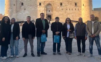   بالصور| جولة للفائزيَن بجائزة مكتبة الإسكندرية العالمية فى عدة معالم سياحية 