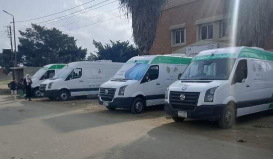 حياة كريمة.. الصحة تطلق قافلتين للكشف وعلاج المواطنين بالمجان