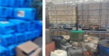   ضبط 30 طن زيوت سيارات مضروبة داخل مصنع بالبحيرة