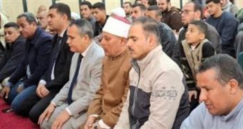 افتتاح مسجد عباد الرحمن الجديد بقرية معصرة نعسان ببنى سويف