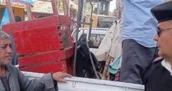   تحرير ومصادرة 190 محضرا ومخالفة فى حملة لشرطة المرافق بمركز جرجا بسوهاج