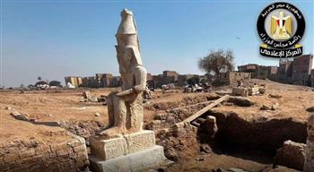   انتهاء أعمال ترميم وإقامة تمثال الملك رمسيس الثاني بمنطقة الأشمونين