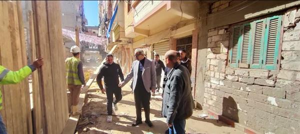 تنفيذ مشروع صرف صحي  لإنهاء معاناة أهالي شارع مدرسة نسيم أبو اليزيد بالإسكندرية