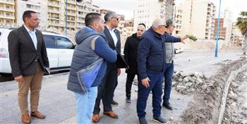   اللواء محمد الزملوط يتفقد أعمال تطوير الكورنيش الشرقي لمدينة مرسي مطروح