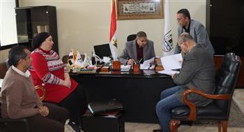 سكرتير بني سويف يرأس اجتماع لجنة الموارد البشرية