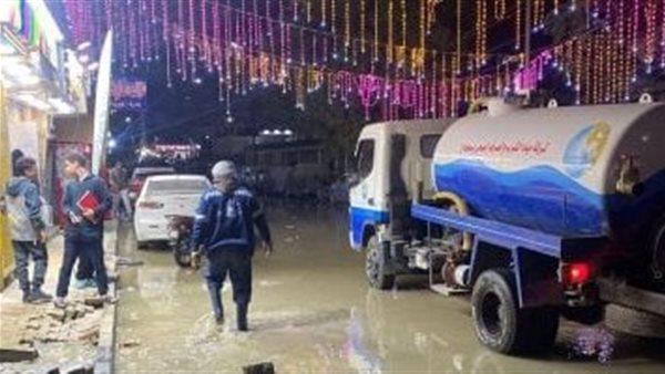 محافظة سوهاج: إصلاح كسر ماسورة مياه بشارع 16