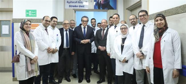 وزير الصحة يفتتح وحدة السكتة الدماغية الشاملة بمستشفى العاصمة الجديدة
