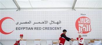 هلال الخير تتواصل بإقامة موائد الإفطار وتوزيع السلال الغذائية