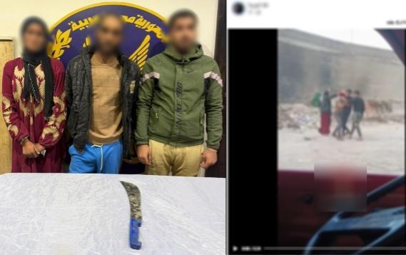 سقوط أبطال فيديو تعدٍ بسلاح أبيض في شبرا الخيمة