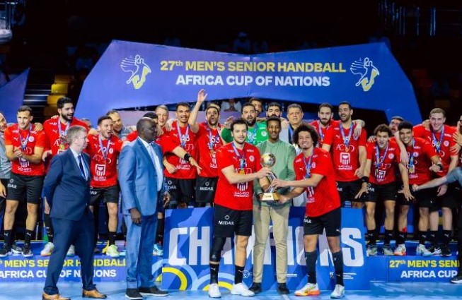 الاتحاد الإفريقي يهنئ منتخب مصر لكرة اليد بلقب أمم إفريقيا