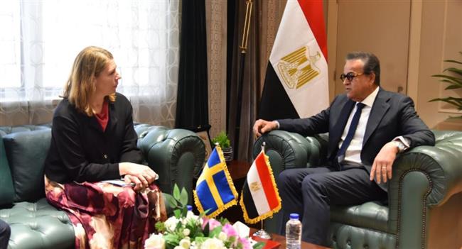 وزير الصحة يبحث مع نظيرته السويدية دعم القطاع الصحي في غزة