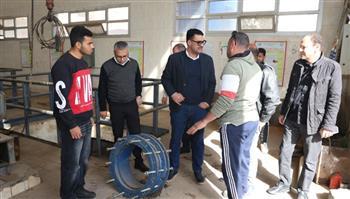 رئيس مياه القليوبية يفاجئ محطة الرفع ب ميت حلفا