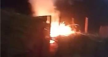   السيطرة على حريق محدود فى مقطورة جرار قصب بقنا