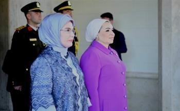 السيدة انتصار السيسي ترحب بزيارة أمينة أردوغان للقاهرة