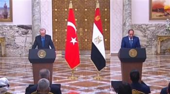   بث مباشر.. الرئيس السيسي ونظيره التركي يعقدان مؤتمرا صحفيا بالاتحادية
