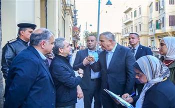   محافظ الإسكندرية يتفقد شارع سعد زغلول
