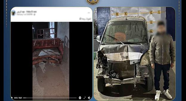 الشرطة تضبط سائق ميكروباص تسبب في حادث بالشرقية