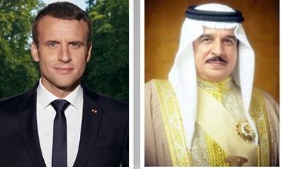 عاهل البحرين يبحث مع الرئيس الفرنسي تعزيز العلاقات الثنائية