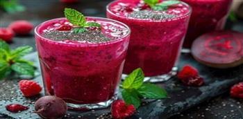 عصير الشمندر وبذور الشيا .. مشروب طبيعي يعزز صحة الجسم من الداخل