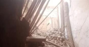   انهيار جزئي لمنزل قديم بساحل طهطا سوهاج دون إصابات