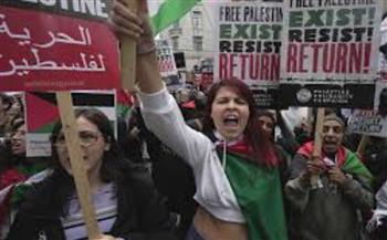   تظاهرات أوروبية تتضامن مع الفلسطينيين وتطالب بمعاقبة إسرائيل