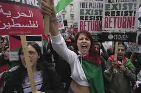 تظاهرات أوروبية تتضامن مع الفلسطينيين وتطالب بمعاقبة إسرائيل