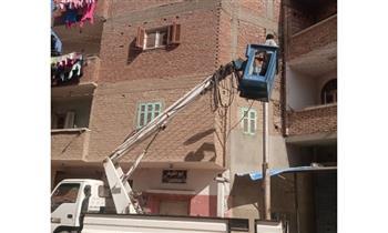 قنا.. صيانة 850 كشافًا ضمن دعم منظومة الإنارة بنجع حمادي