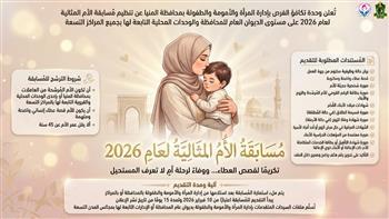 المنيا تفتح باب التقدم لمسابقة "الأم المثالية" لموظفات الديوان والوحدات المحلية