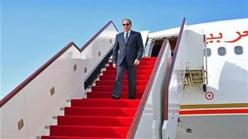   الرئيس السيسى يصل العاصمة الإماراتية والشيخ محمد بن زايد فى استقباله