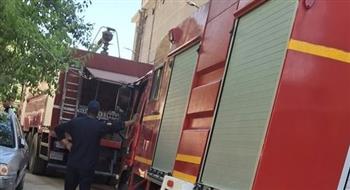   الحماية المدنية تسيطر على حريق بمستشفى تحت الإنشاء بالمنيا