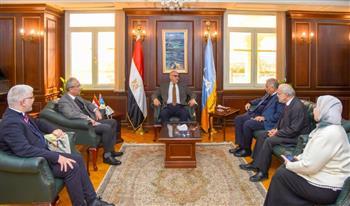 ​محافظ الإسكندرية يستقبل وفد جامعة فاروس لبحث سبل التعاون المشترك