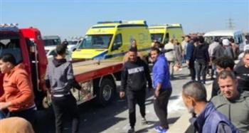   إصابة 5 أشخاص فى حادث انقلاب ميكروباص بالغربية